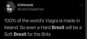 Brexit joke soft brexit viagra made in ireland by Pfizer