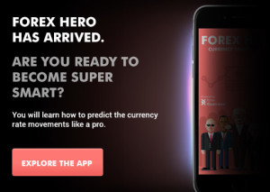 Forex hero trading education app for beginners launch banner