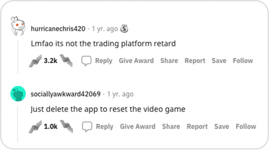 Funniest wallstreetbets losses and comments - it's not the fault of your trading platform
