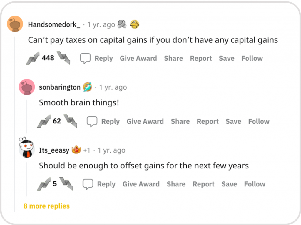 can't pay taxes on gains if you don't have any capital gains