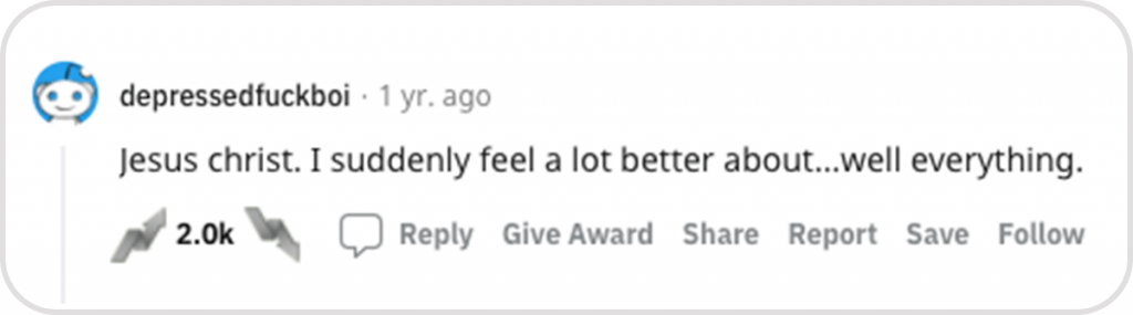 jesus christ i suddenly feel better about everything wallstreetbets comment